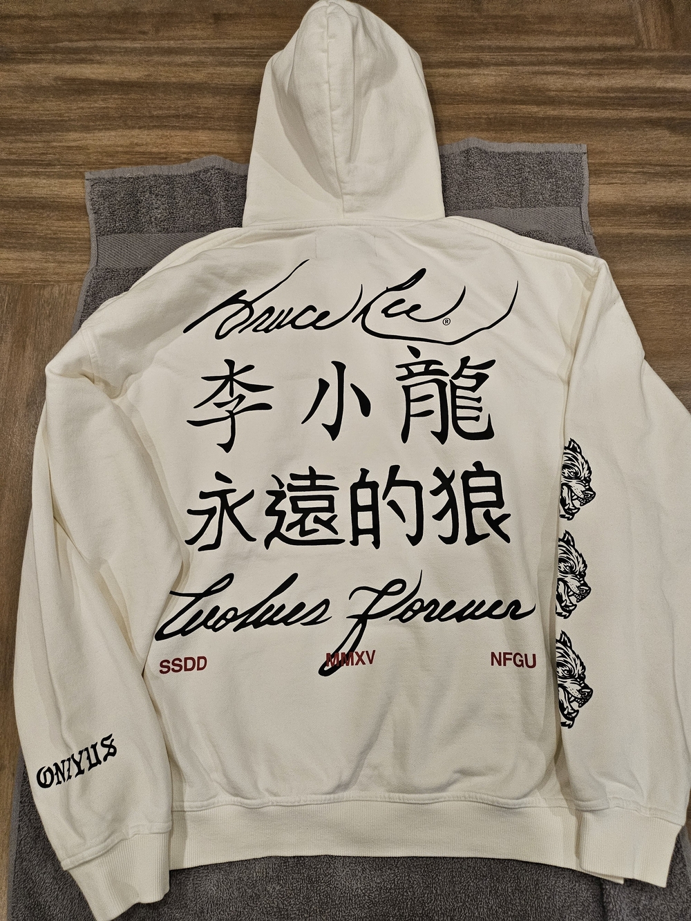 Darc Sport Bruce Lee Gold Tag 194 Of 1000 Cream Hoodie